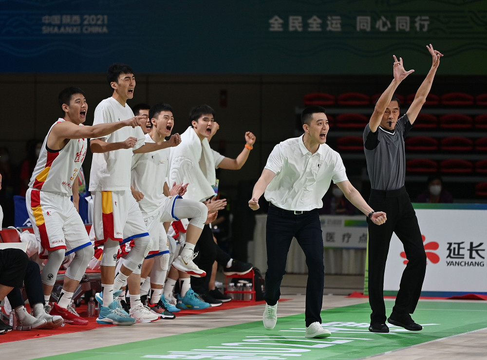 全运会篮球五人制篮球男子22岁以下组半决赛辽宁队胜浙江队