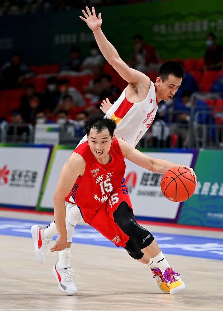 全运会篮球五人制篮球男子22岁以下组半决赛辽宁队胜浙江队