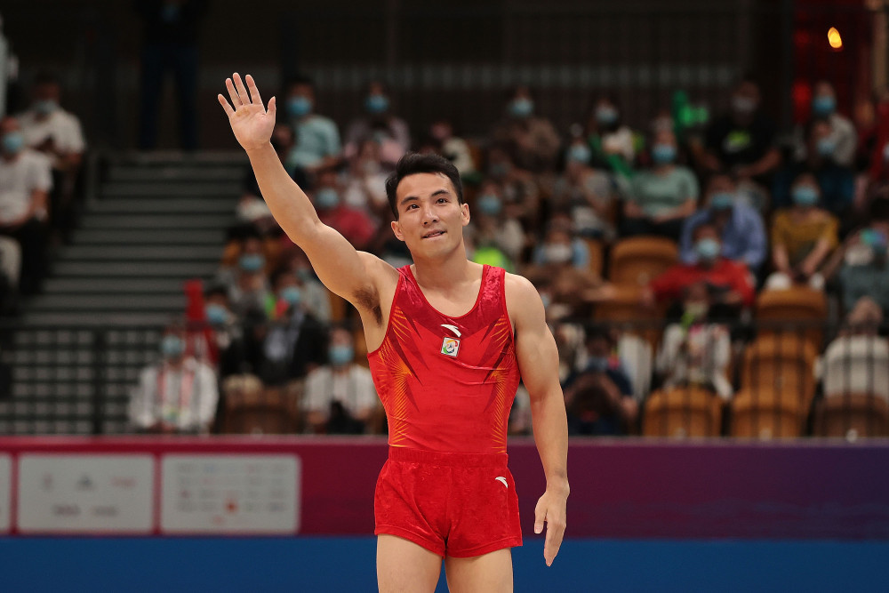 9月25日,贵州队选手邓书弟在比赛后.新华社记者 许雅楠 摄