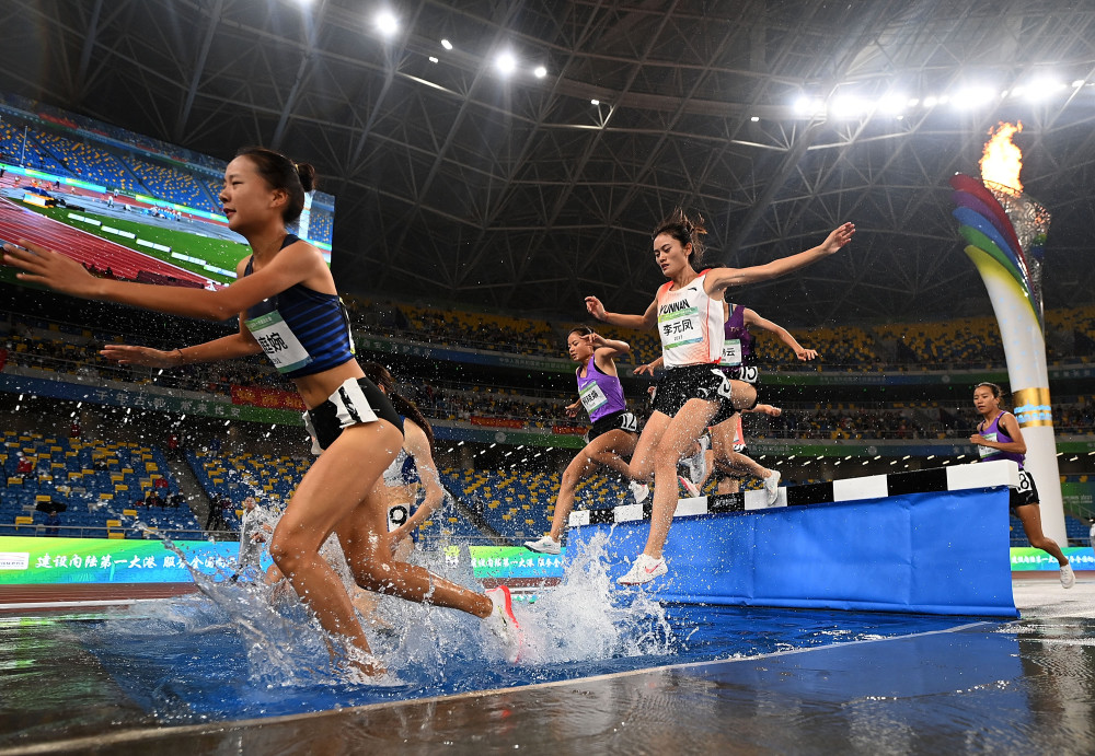 全运会5田径女子3000米障碍决赛赛况