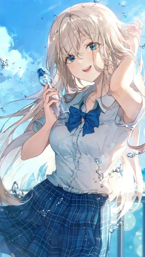 二次元动漫壁纸图片少女时代 国庆节你好吖