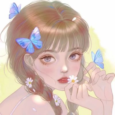 一组好看的手绘意境优质动漫女生头像集