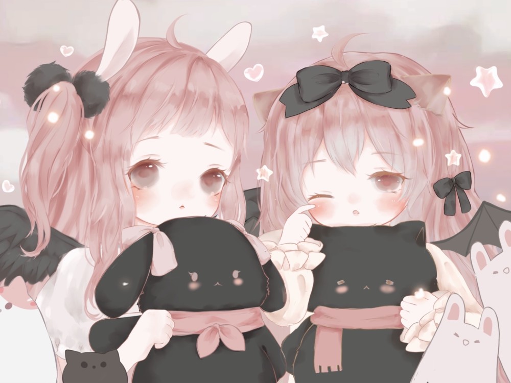 闺蜜头像你满意了吧