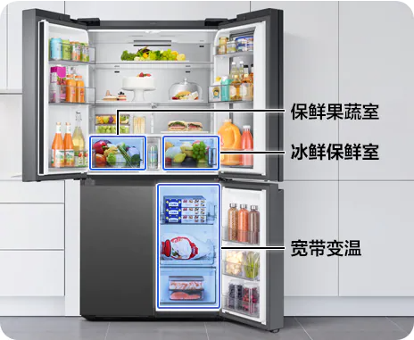 三星冰箱的蝶门·美食窗在业内是很有名的,这次我也亲身体验到了其