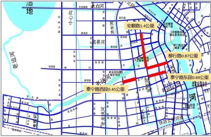 新进展运河新城核心区路网项目预计年底主路通车