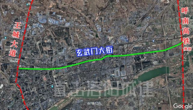 玄武门大街恢复施工!该道路建成后将横穿整个洛北城区