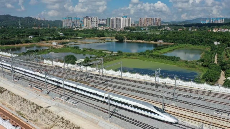 赣深高铁惠州段已有检测列车运行惠州北站工程正在收尾