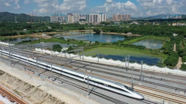 赣深高铁惠州段已有检测列车运行惠州北站工程正在收尾