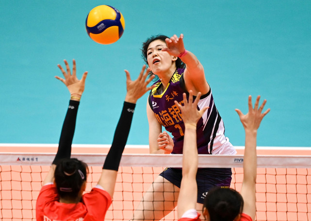 全运会排球女子成年组决赛江苏队对阵天津队