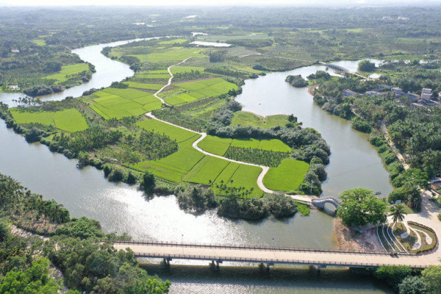 生态海南之幸福河湖博鳌九曲生态公园
