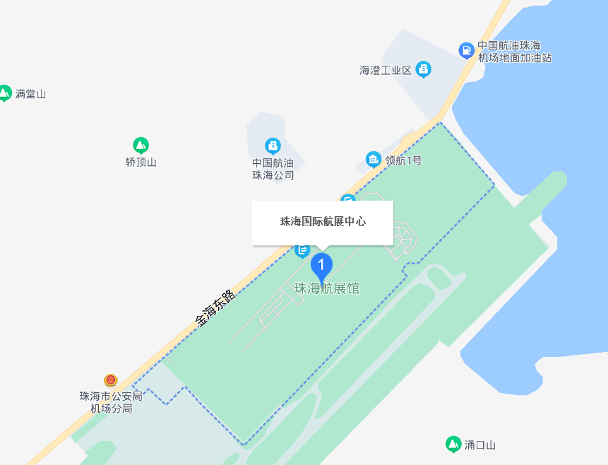 珠海金湾机场平面图图片