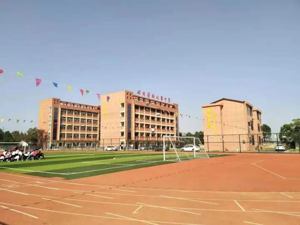 提质改造后的杨林寨中学.与此同时,我县乡村学校建设持续加码加力.