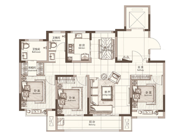 偶遇一款完美好户型敢问哪个业主不喜欢