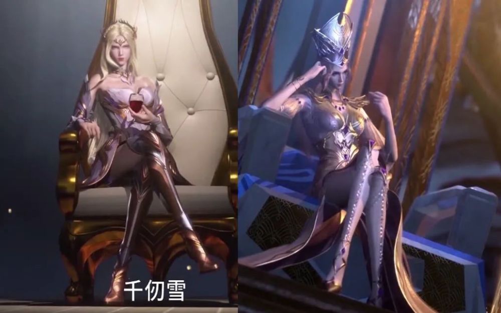 斗罗比比东全新形象出现模特身材配上特色安全裤魅力十足