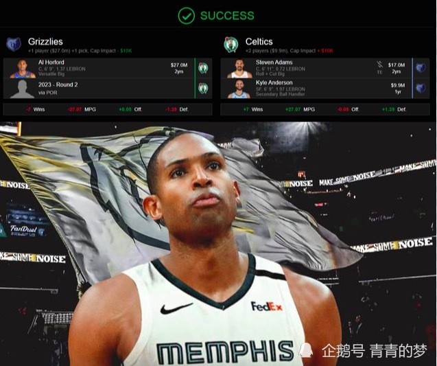 手两悍将|灰熊|艾尔-霍福德|凯尔特人|nba|史蒂文-亚当斯|凯尔-安德森