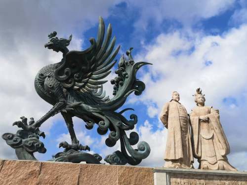 颜值爆棚雨后的乾县美滴很