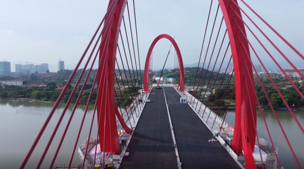 市区芝山大桥又有新进展了