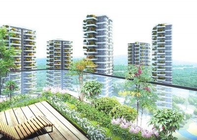 未来空中花园阳台或不计入房本面积每家都有花园的绿色建筑真香