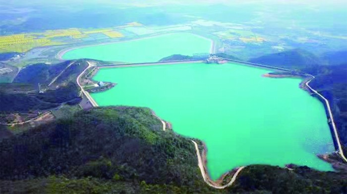 响水涧上水库,下水库俯瞰图国家能源局日前发布《抽水蓄能中长期发展