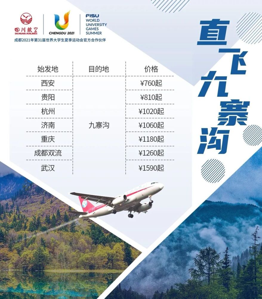 四川航空陆续恢复新开多地直飞九寨沟航线