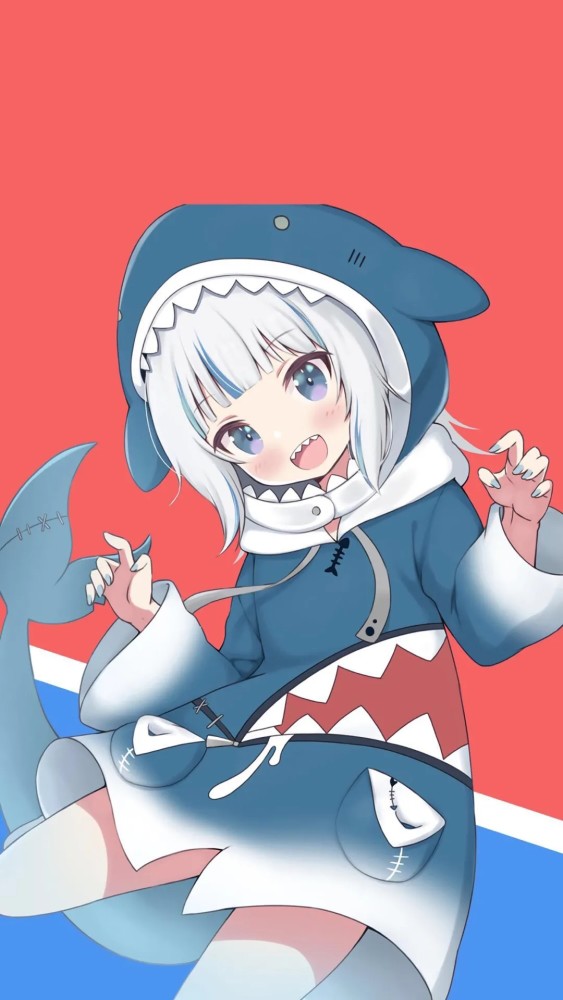 壁纸鲨鱼少女葛呜古拉