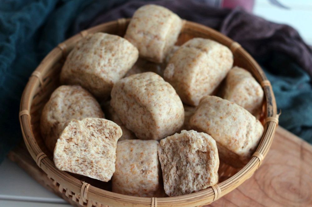 自制全麦馒头,低脂降糖还能瘦身,饱腹感很强,做法简单