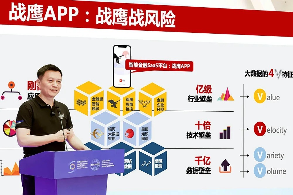 ▲图｜莫倩博士在峰会论坛演讲“战鹰APP”