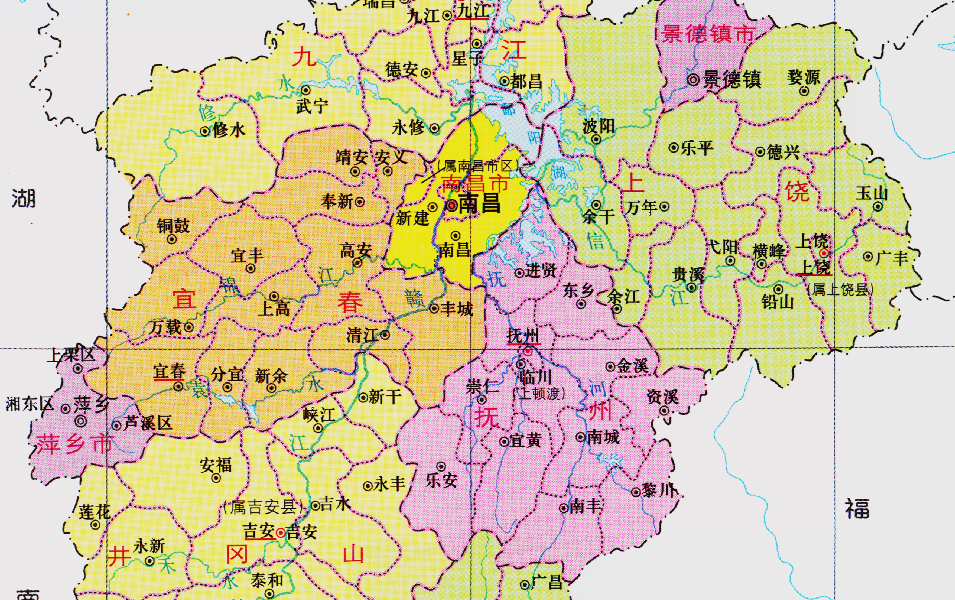 江西省的區劃調整11個地級市之一宜春市為何有10個區縣