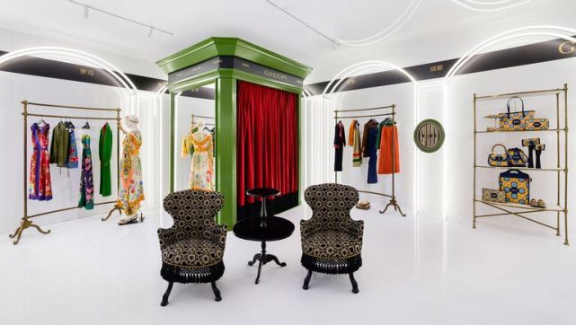 gucci100主题限时店亮相成都远洋太古里