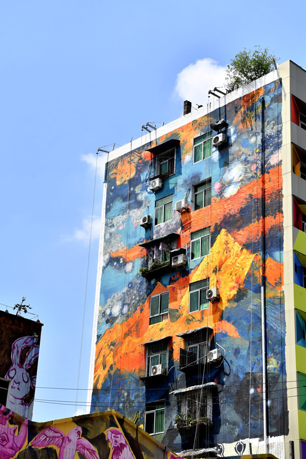 黄桷坪涂鸦街上新了 国庆假期来打卡|黄桷坪|重庆|黄桷坪涂鸦艺术街