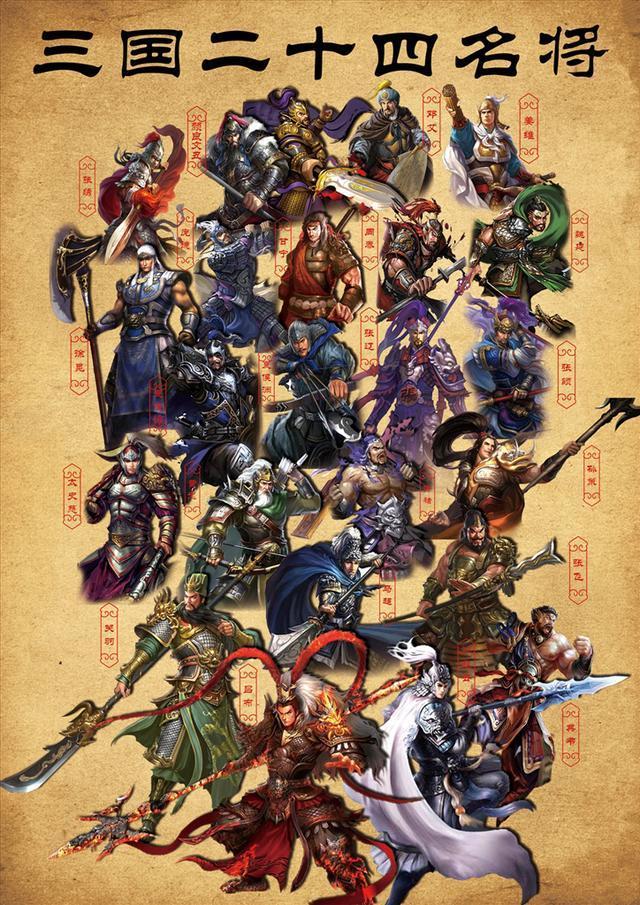 三国七大猛将,实力不低,却未上三国二十四名将排行榜