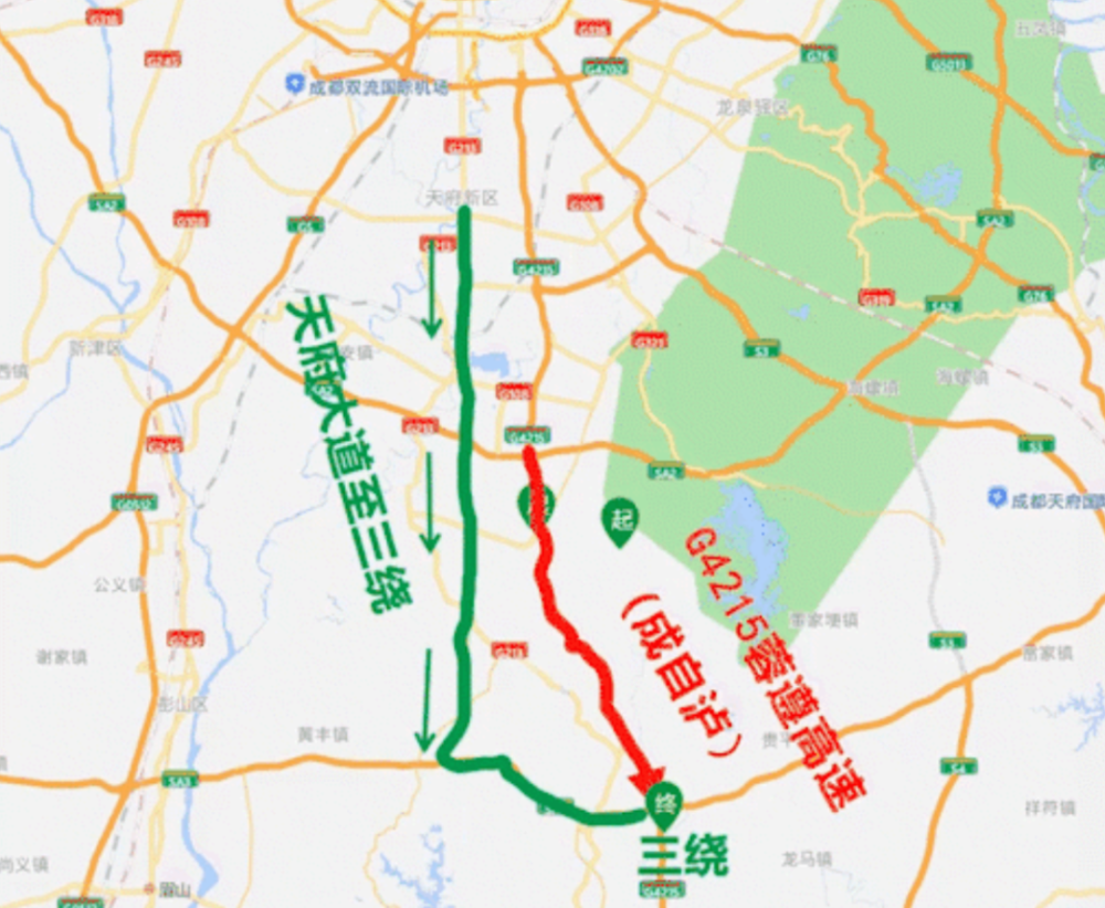 (六)成巴高速易拥堵路段:金堂至中江段,云顶山隧道段.