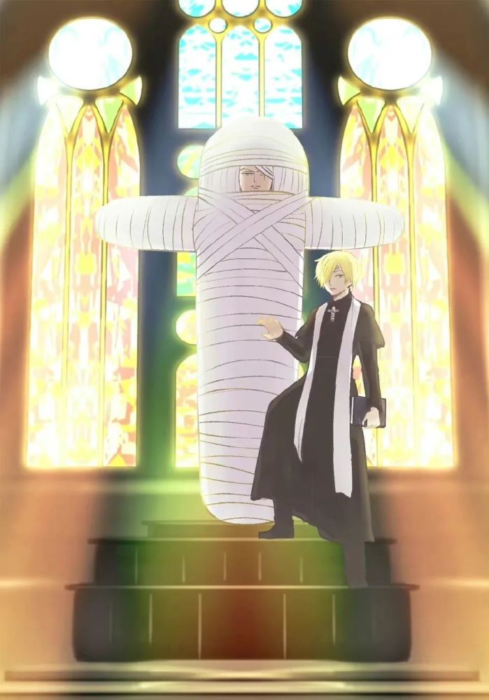 【趣图】神父与他的十字架.明明是很神圣的场面,为什么我看了想笑?