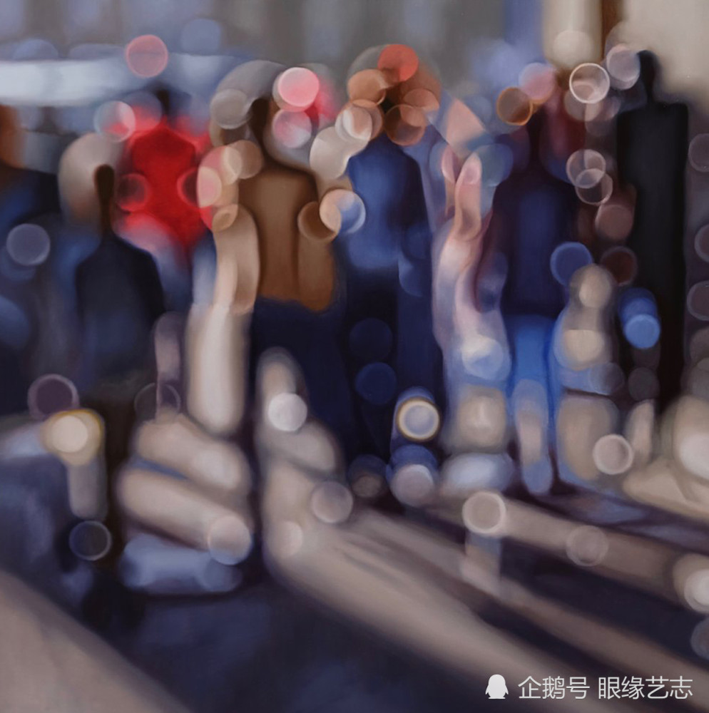 近视眼中的世界斜视的画家画出了失焦之后的暖光