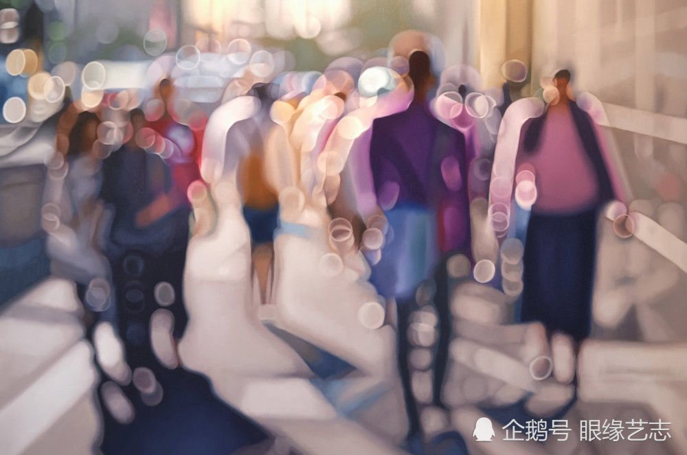 近视眼中的世界斜视的画家画出了失焦之后的暖光