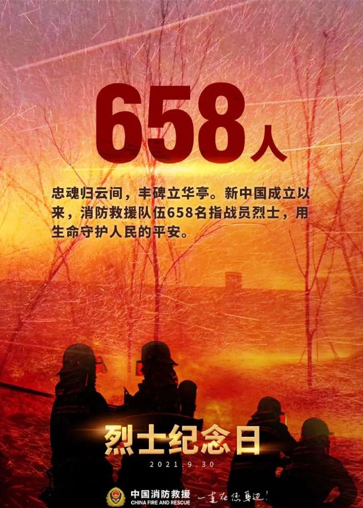 烈士纪念日消防忠魂千秋凛然
