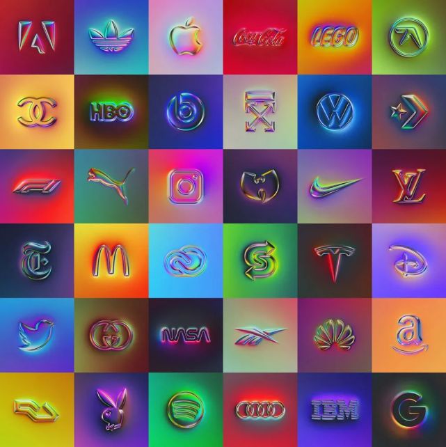 最近超火的镭射logo是怎么设计的内有详细教程