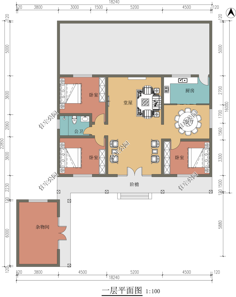 農村建房沒有堂屋能行嗎分享15套帶堂屋的戶型總有一套適合你