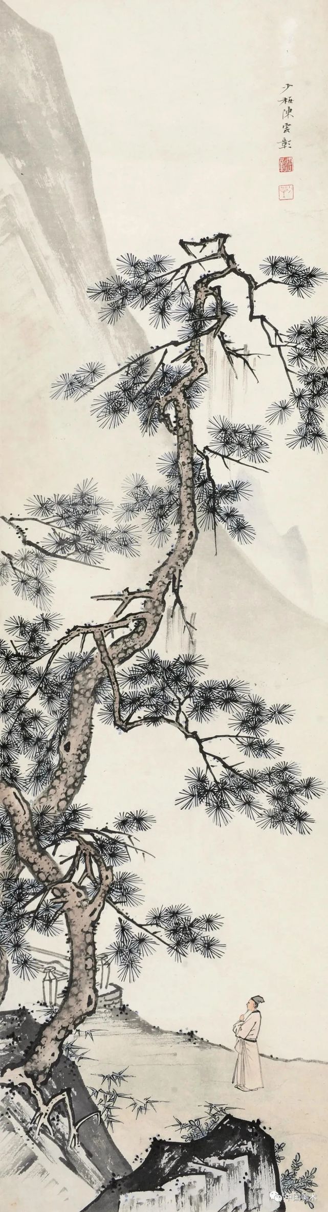 陈少梅画山水:从宋元入手,路子正.