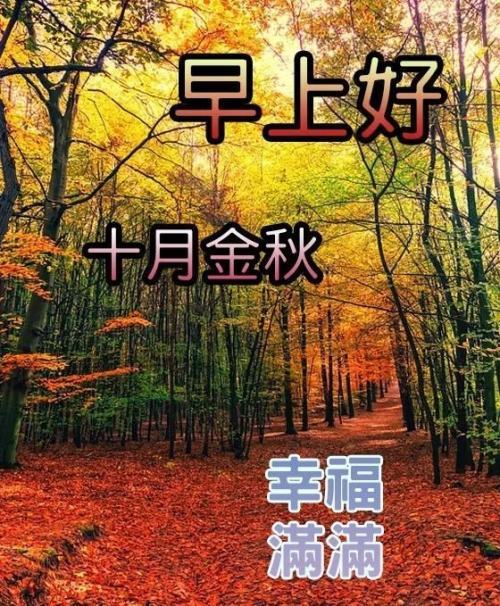 金秋十月早晨问候语图片 早上好图片大全_腾讯新闻