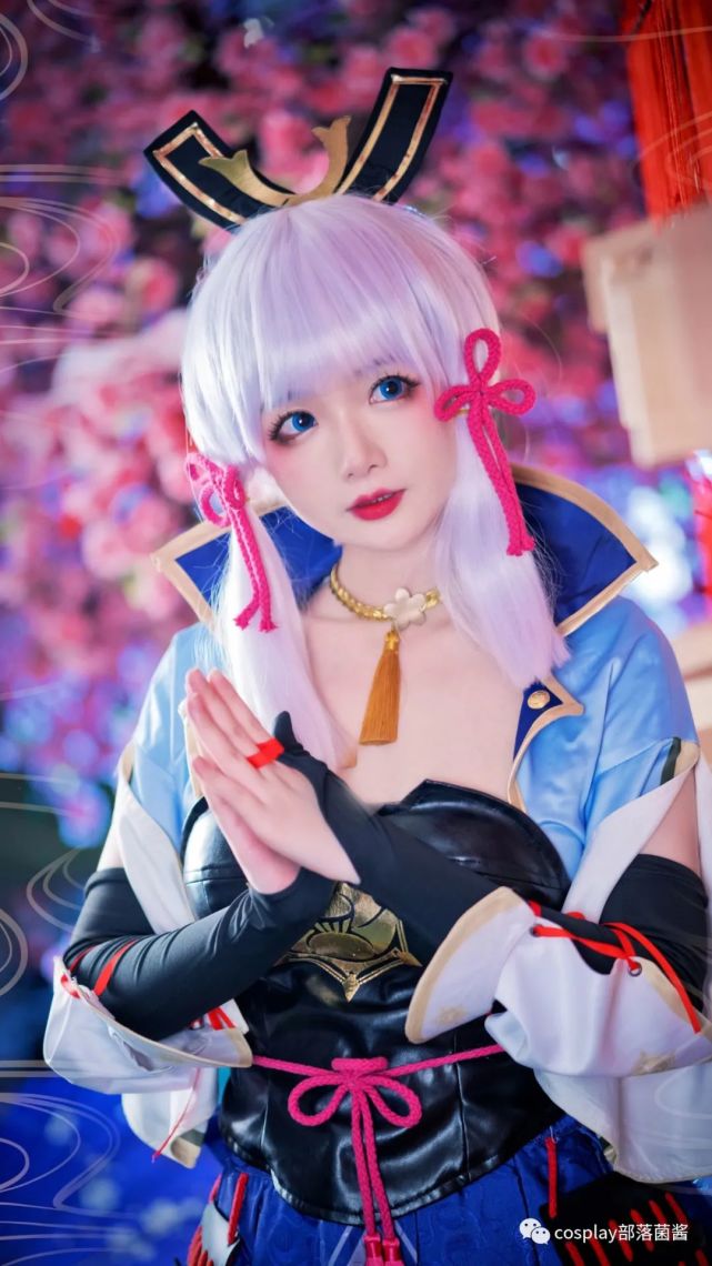 cos:原神神里绫华cos正片@七海抹茶酱