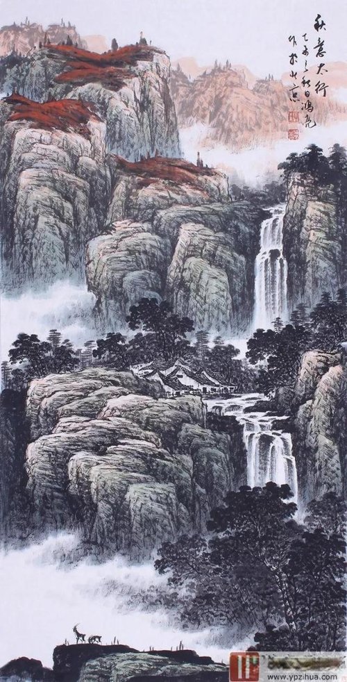 画家牛洪亮山水画欣赏