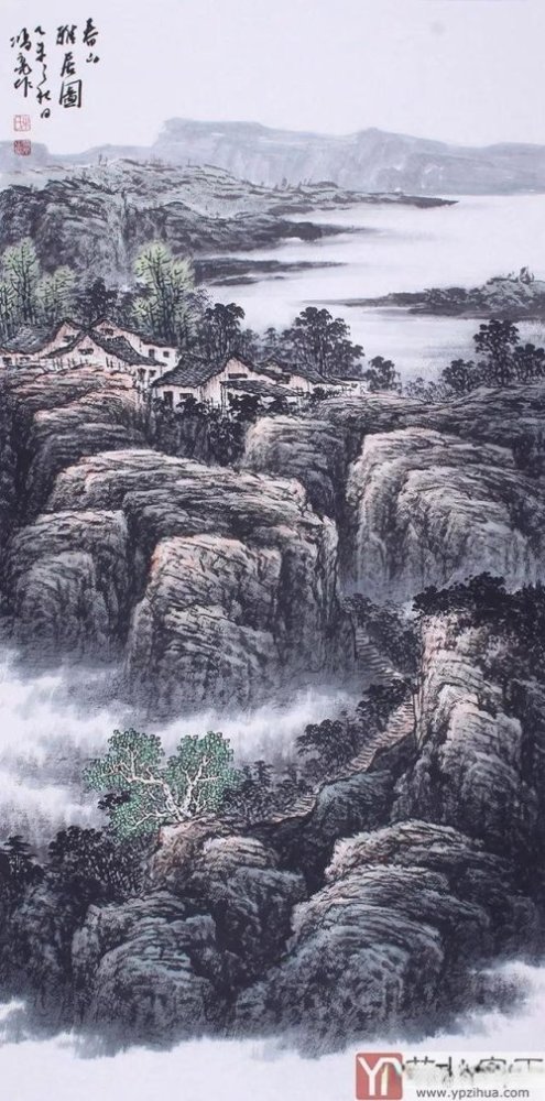 画家牛洪亮山水画欣赏