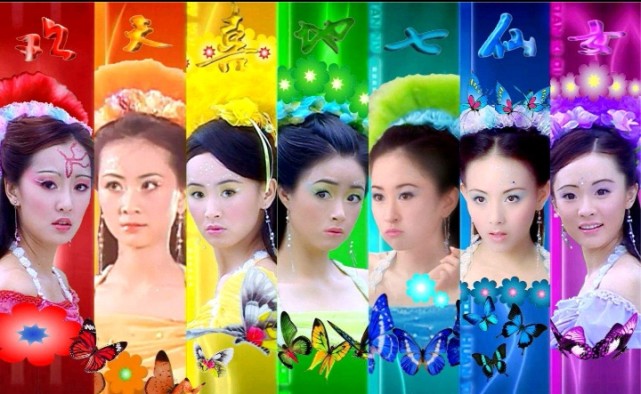 欢天喜地七仙女:红橙黄绿青蓝紫中七个仙女,你更青睐谁!