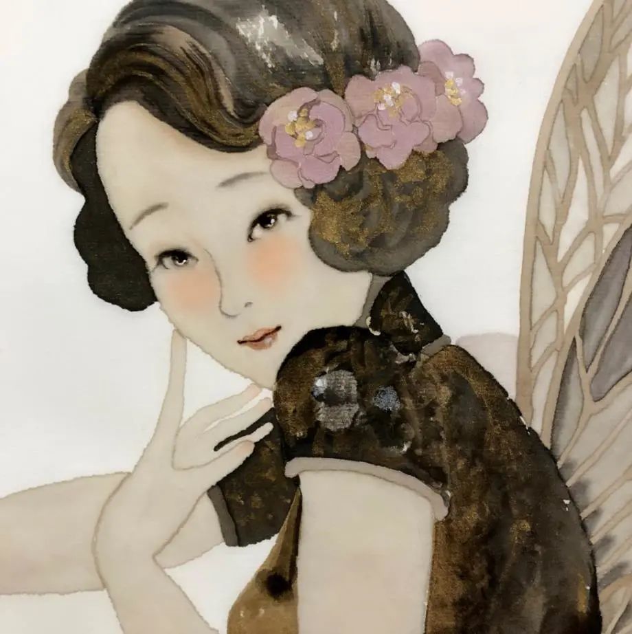 99张水墨美人图清雅空灵贵气水墨韵味跃然纸