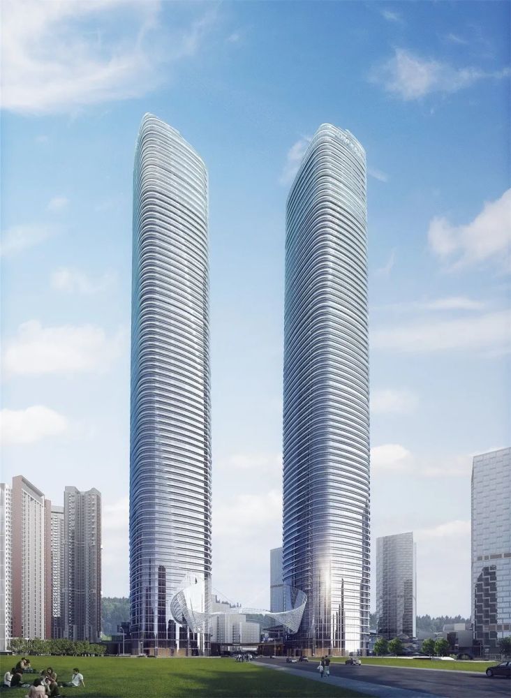 高369米西塔封顶深圳星河雅宝双子塔将成中国最高的等高双子塔