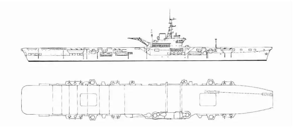 千禧之年還在服役的二戰一次性老艦皇家海軍的巨人級航母