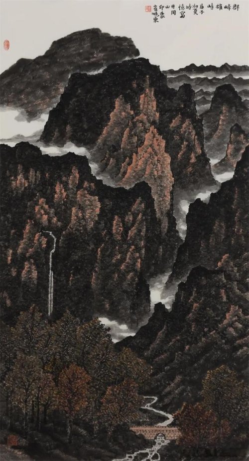 山河岁月中央美院崔晓东精品山水画