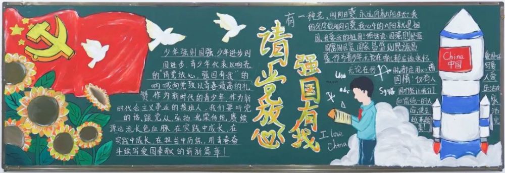 请党放心强国我有黑板报评比