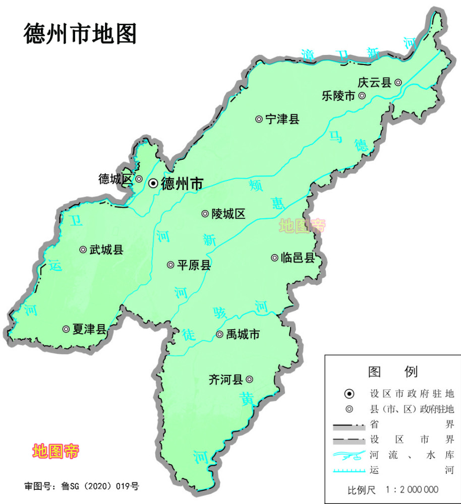 17张地形图快速了解山东省各市